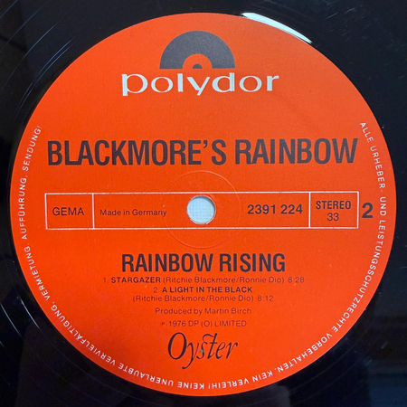 RAINBOW Rising LP