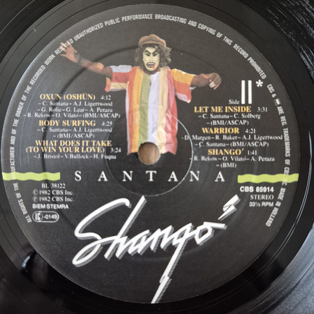 SANTANA Shango LP