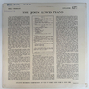 JOHN LEWIS The John Lewis Piano LP (1ST PRESS US)