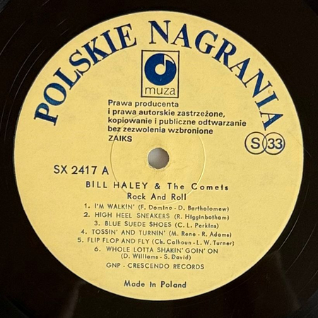 BILL HALEY & THE COMETS Rock And Roll LP