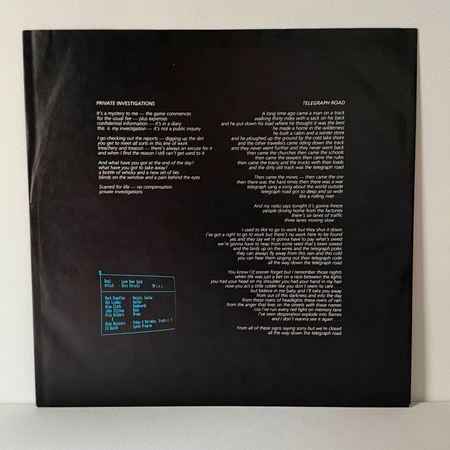 DIRE STRAITS Love Over Gold LP