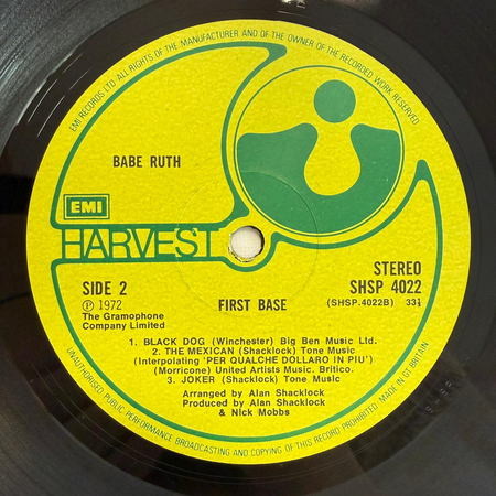 BABE RUTH First Base LP