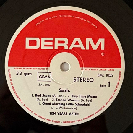 TEN YEARS AFTER Ssssh LP